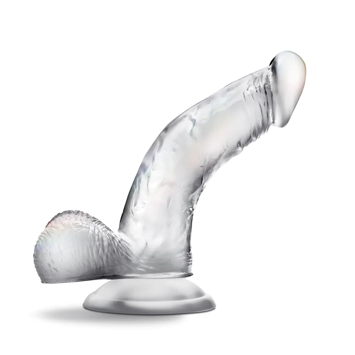 B Yours Diamond Sparkle Realistic P-Spot Clear 6.5-Inch Long Dildo - Image 6