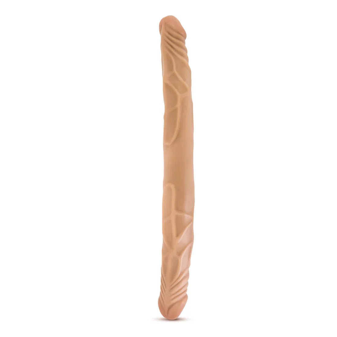 B Yours Double Dildo 14in - Caramel - Image 4