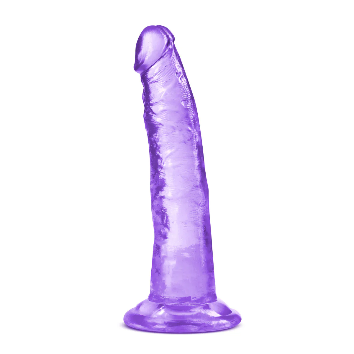 B Yours Plus Lust N’ Thrust Realistic Purple 7.5-Inch Long Dildo - Image 4