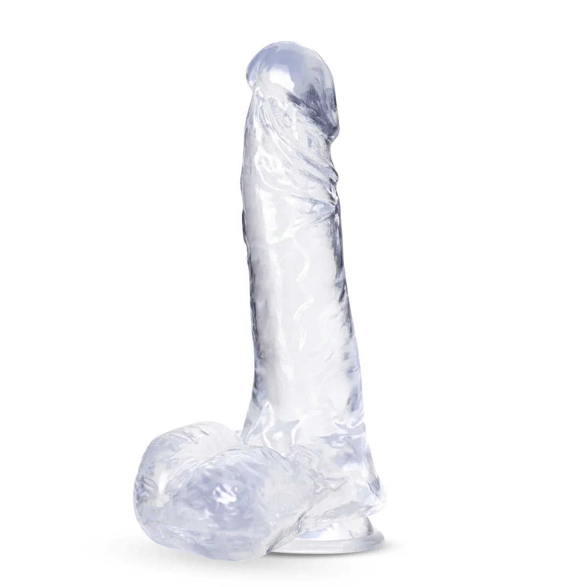 B Yours Plus Ram N’ Jam Realistic Clear 8-Inch Long Dildo - Image 4