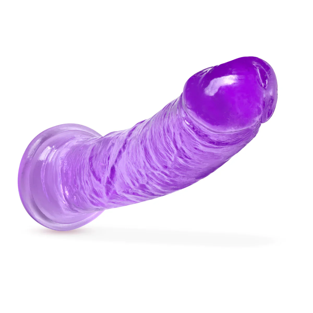 B Yours Plus Roar N’ Ride Realistic Purple 8-Inch Long Dildo - Image 5