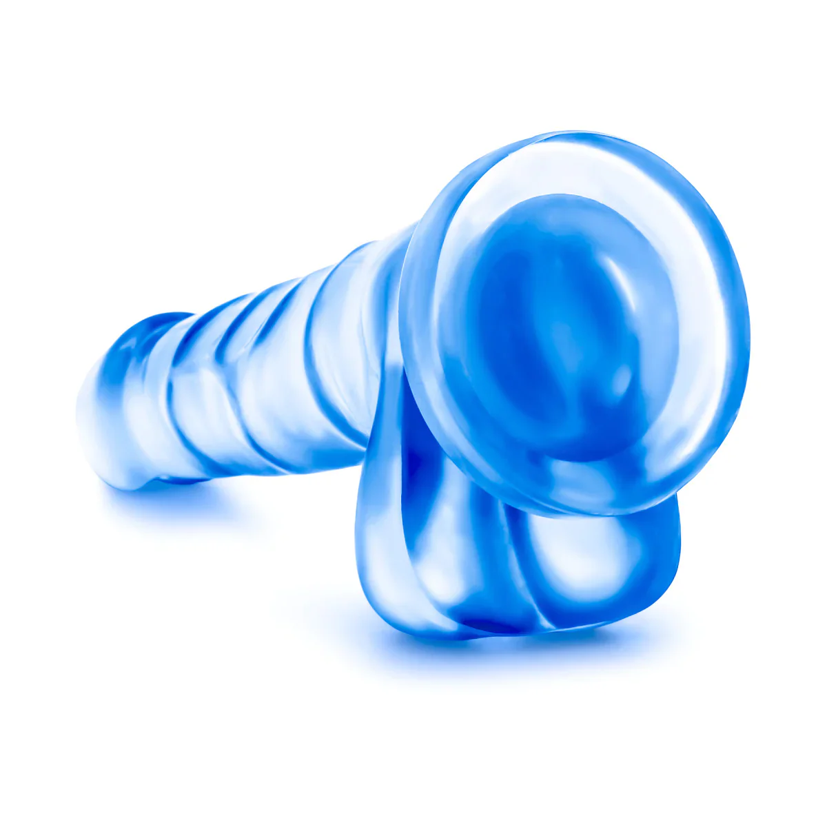 B Yours Sweet N' Hard 4 Realistic Blue 7-Inch Long Dildo - Image 4