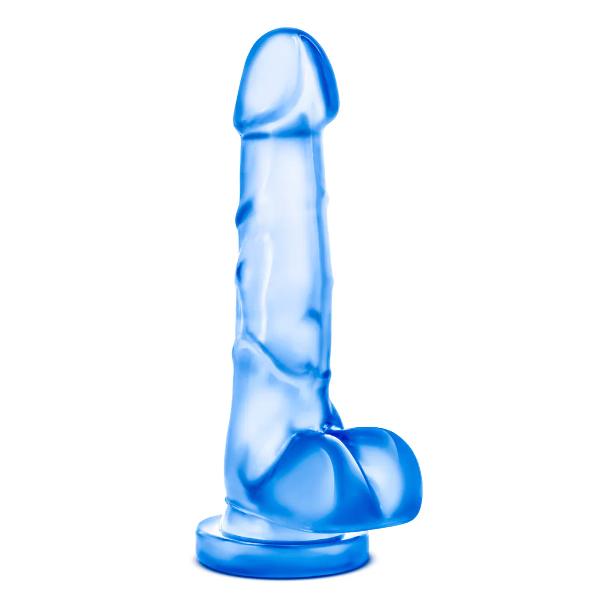 B Yours Sweet N' Hard 4 Realistic Blue 7-Inch Long Dildo - Image 6