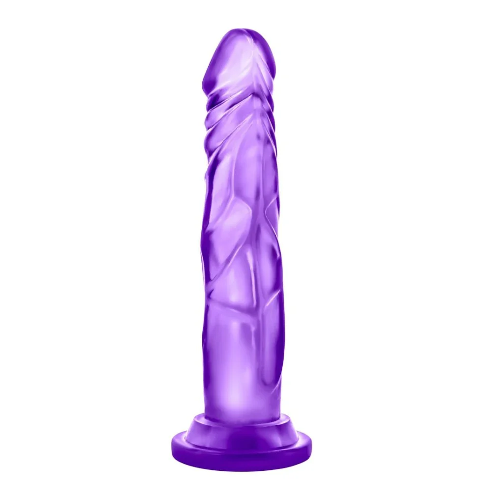 B Yours Sweet N' Hard 5 Realistic Purple 7.5-Inch Long Dildo - Image 5