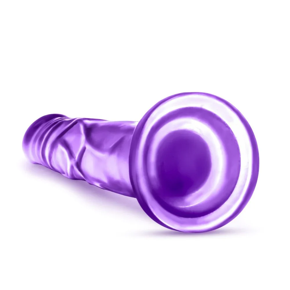 B Yours Sweet N' Hard 5 Realistic Purple 7.5-Inch Long Dildo - Image 6