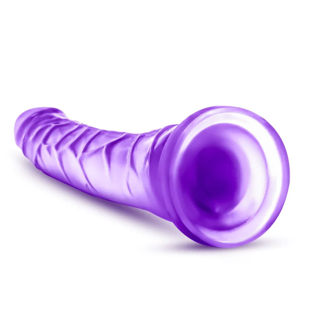 B Yours Sweet N' Hard 6 Realistic Purple 8.5-Inch Long Dildo - Image 5