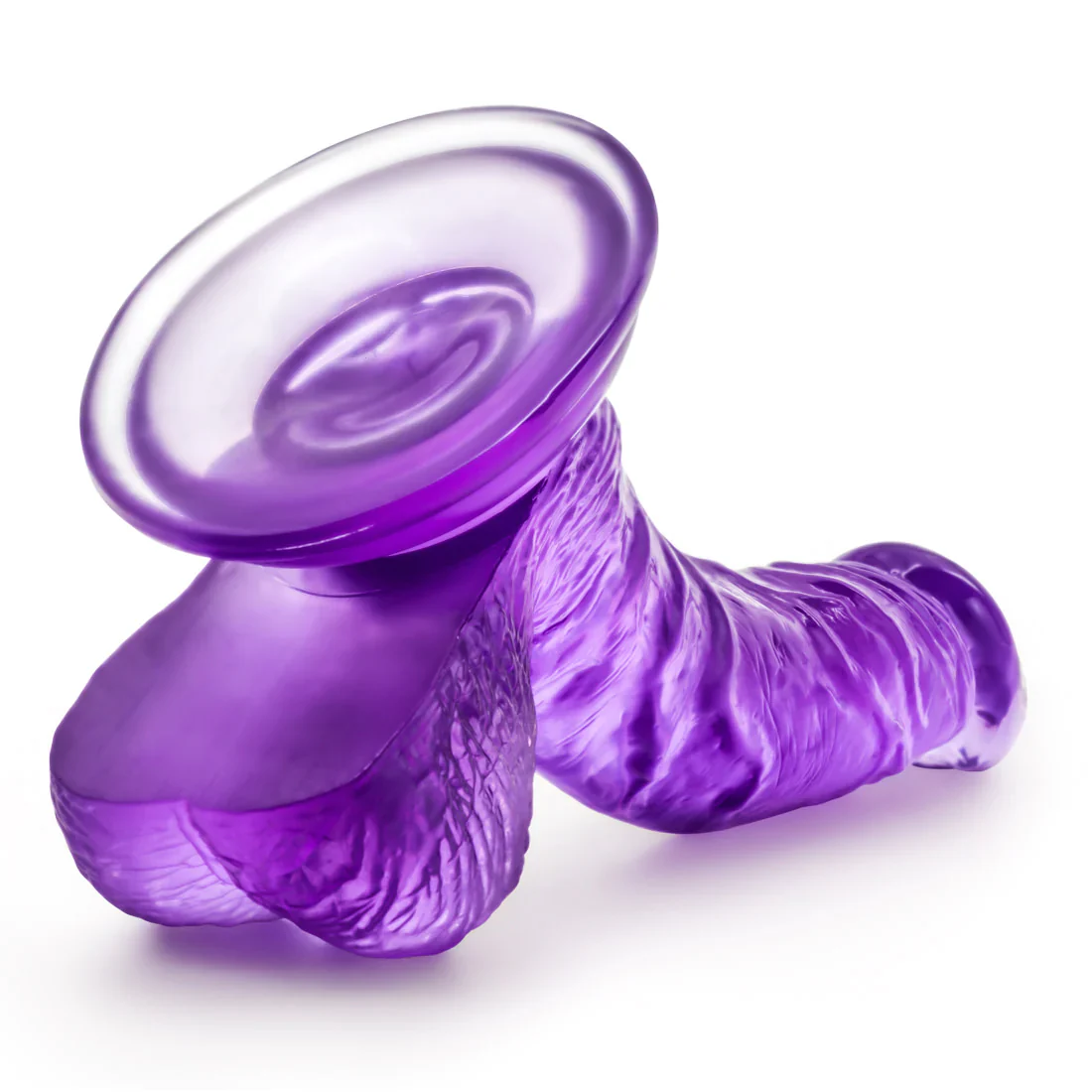 B Yours Sweet N' Hard 8 Realistic Curved Purple 6.5-Inch Long Dildo - Image 4