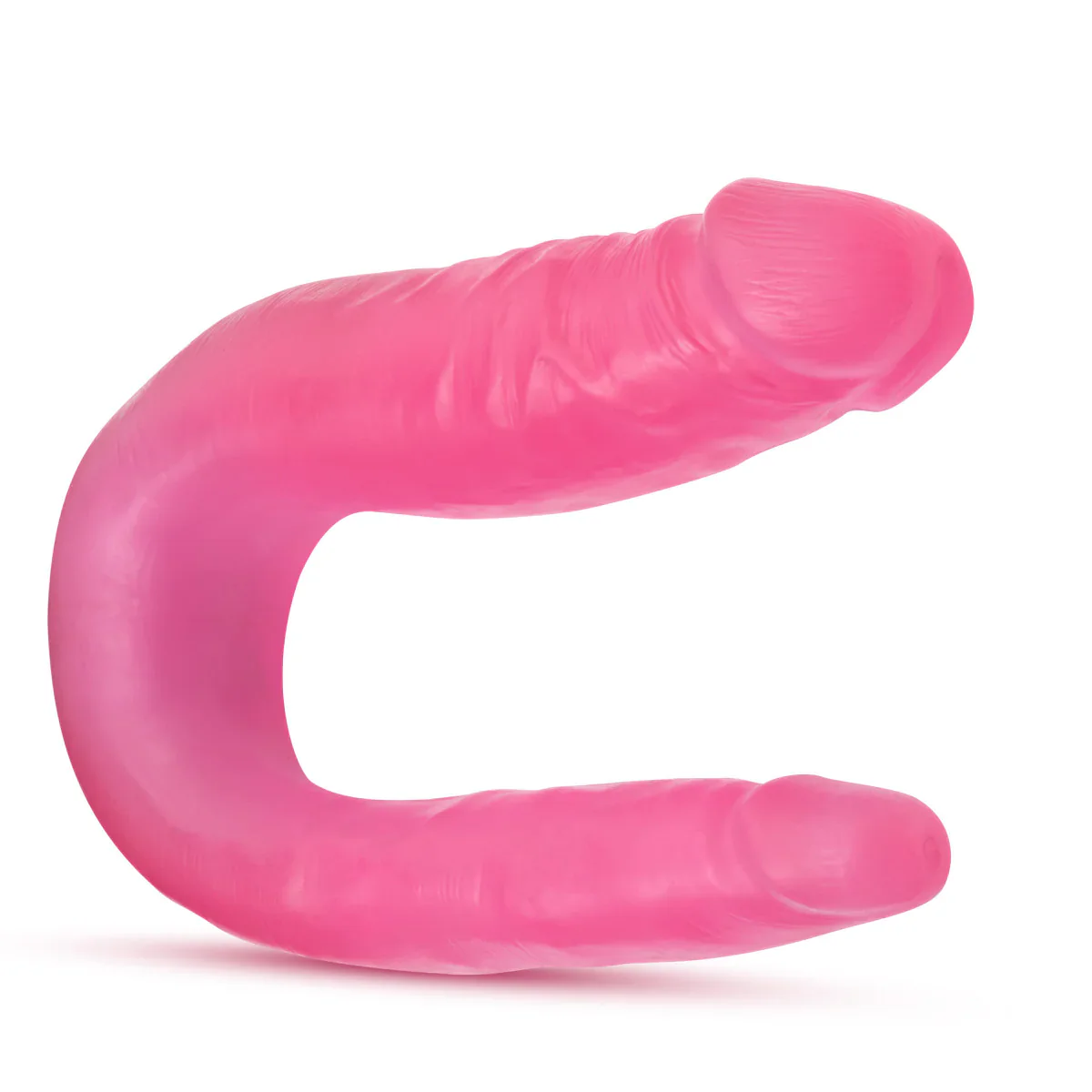 B Yours Sweet U-Shaped Double Sided Pink 12.5-Inch Long Double Dildo - Image 4