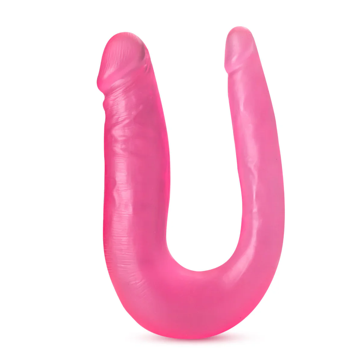 B Yours Sweet U-Shaped Double Sided Pink 12.5-Inch Long Double Dildo - Image 5
