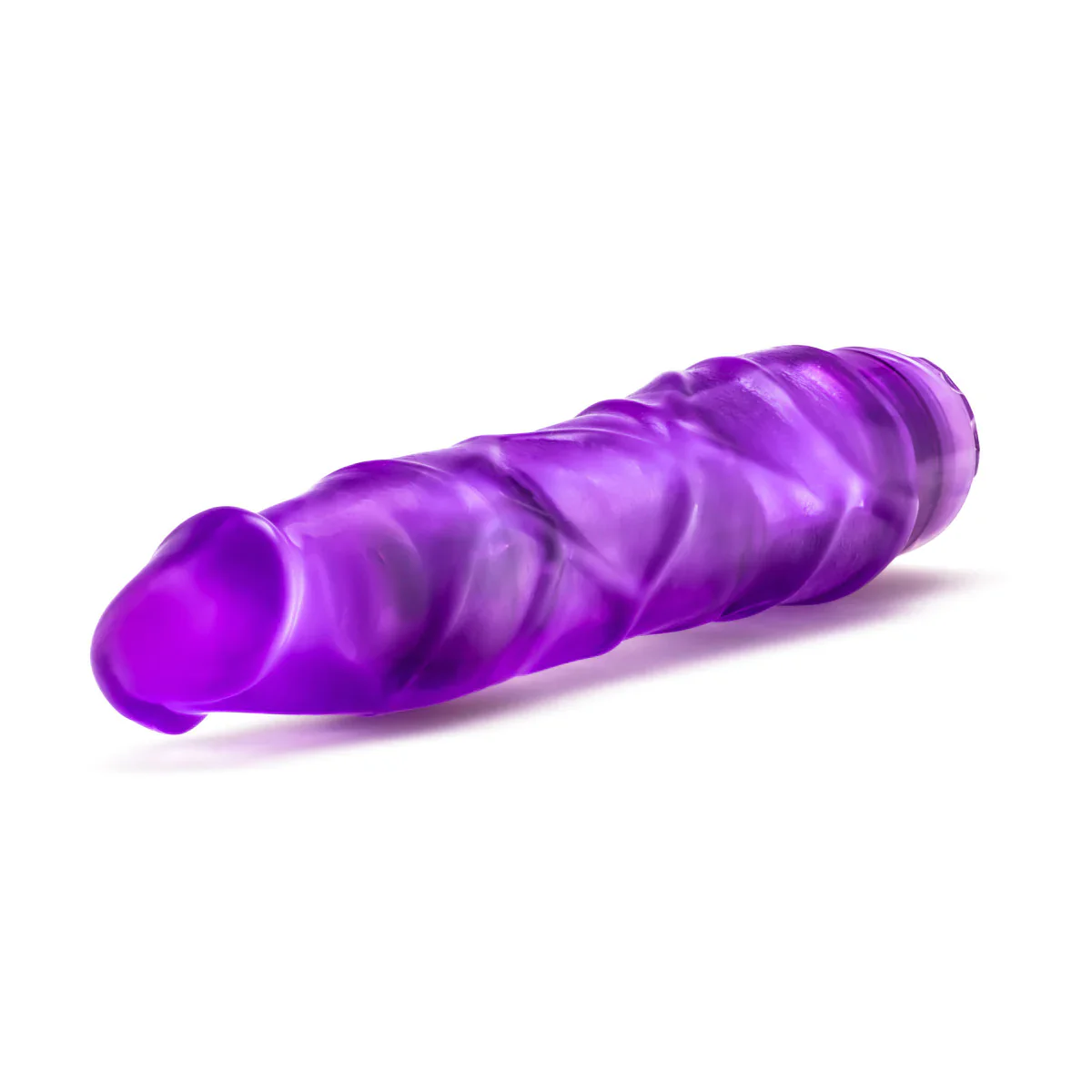 B Yours Vibe #1 Realistic Purple 9-Inch Long Vibrating Dildo - Image 4