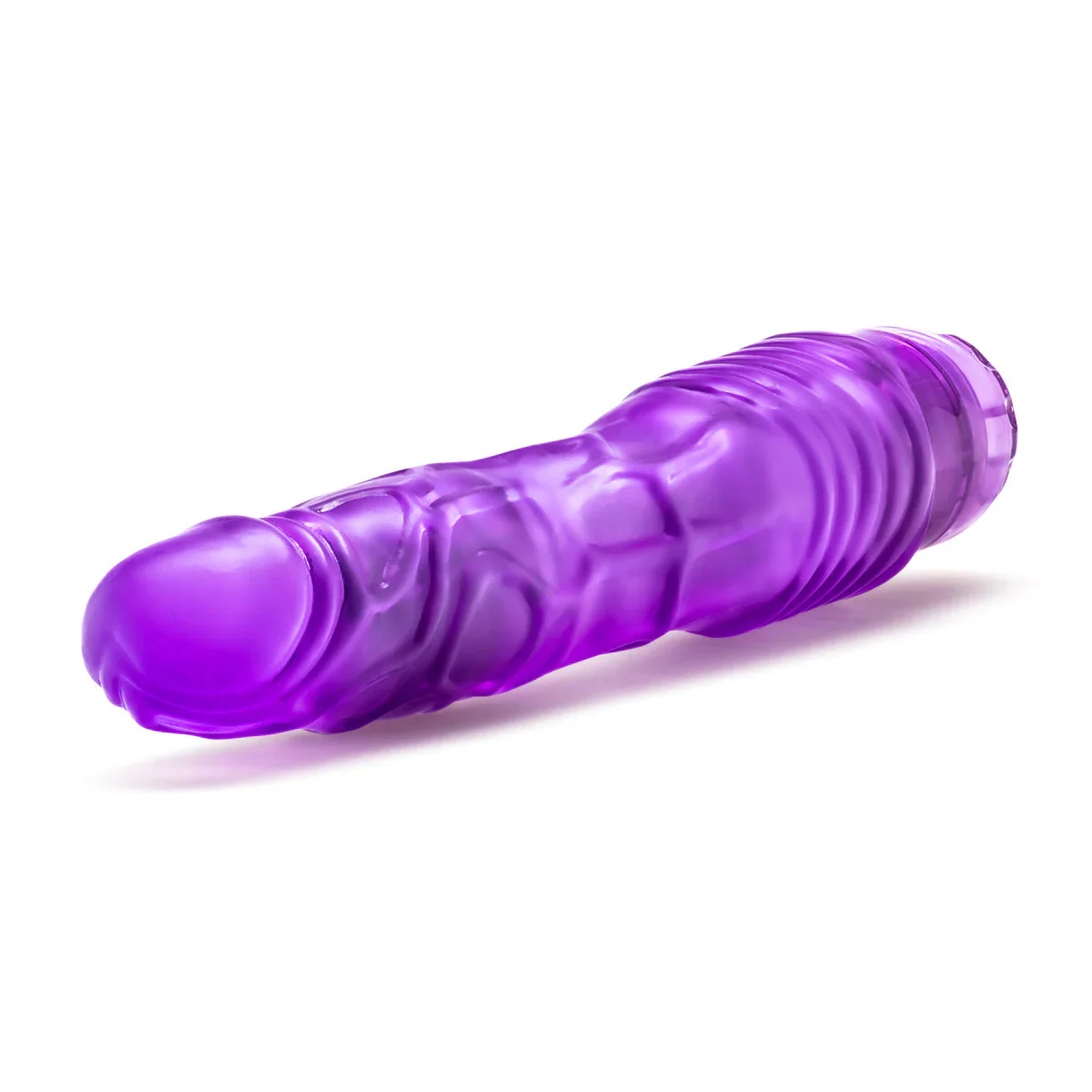 B Yours Vibe #2 Realistic Purple 9-Inch Long Vibrating Dildo - Image 6