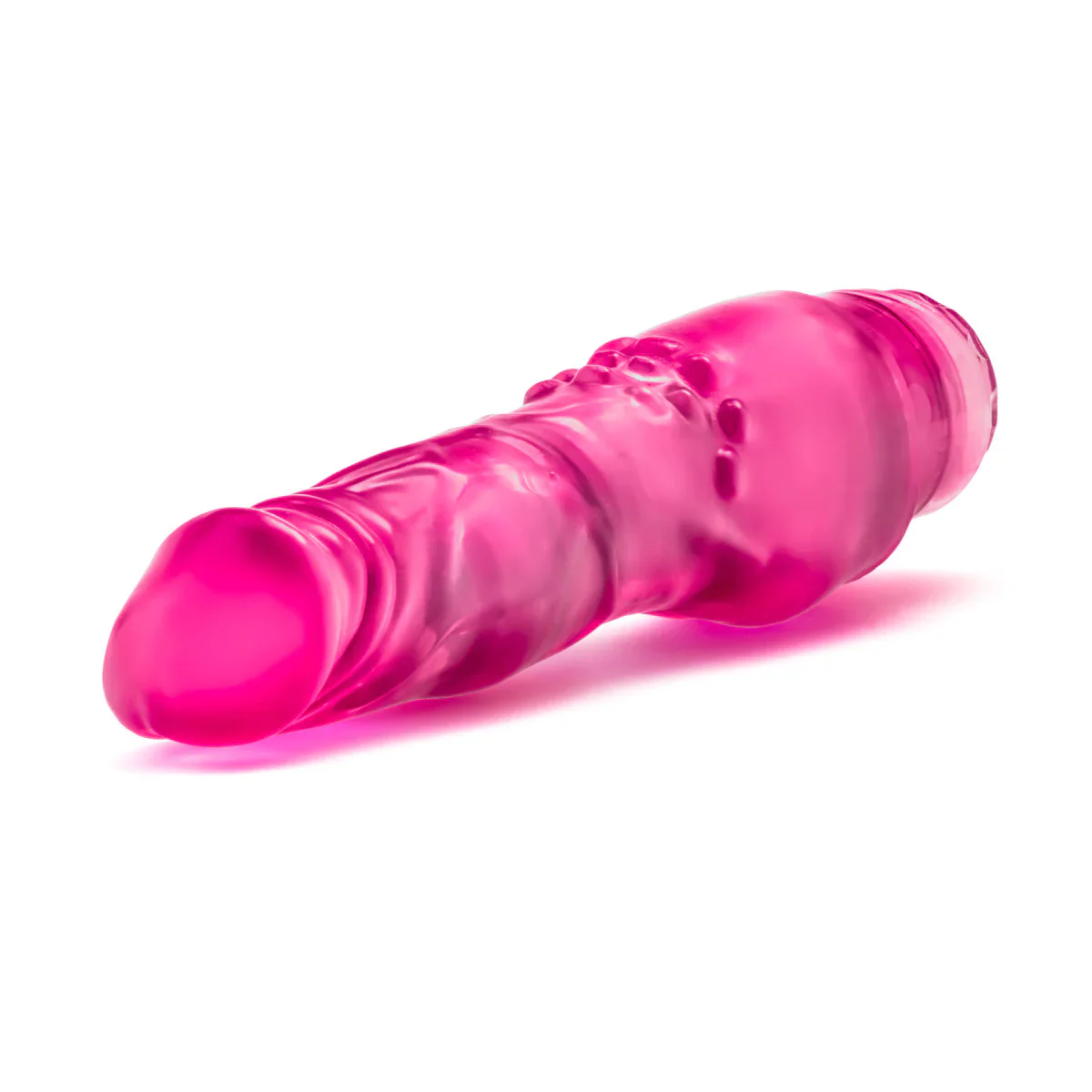 B Yours Vibe #4 Realistic Pink 8-Inch Long Vibrating Dildo - Image 7