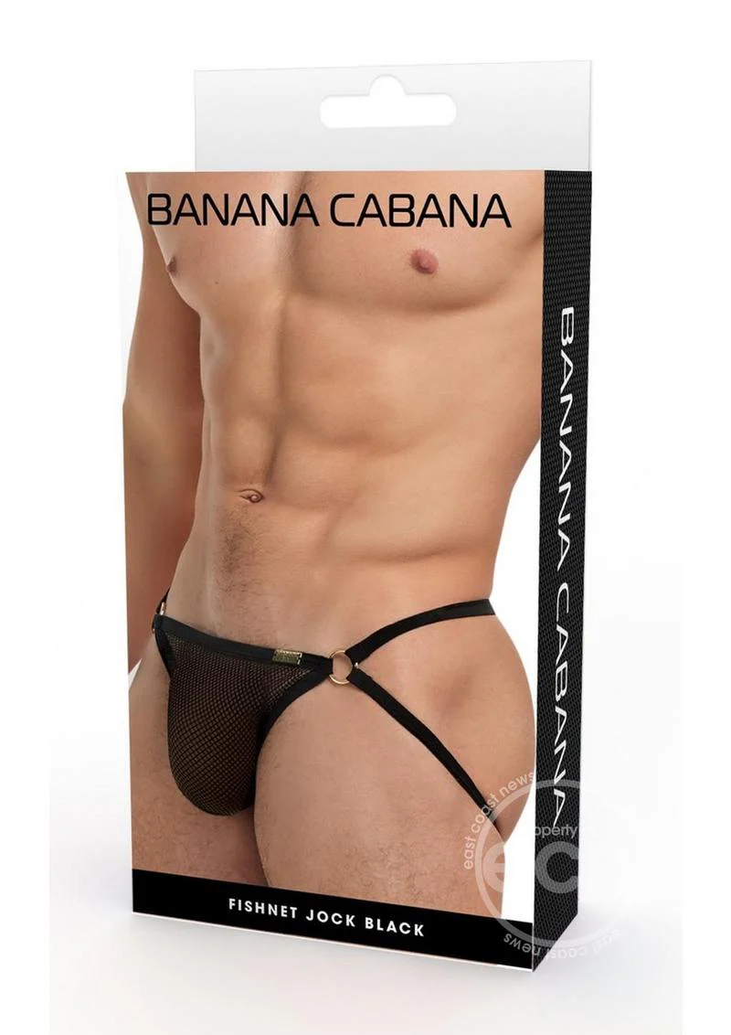 Banana Cabana Jock Mesh Black - Image 2