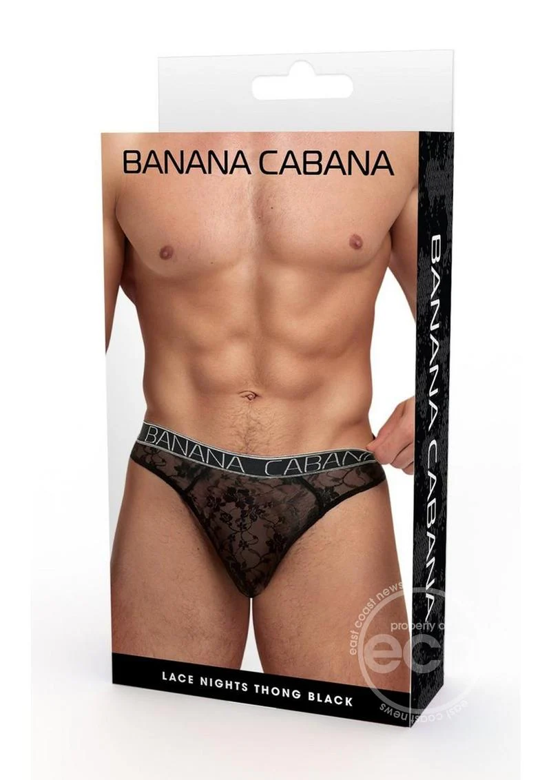 Banana Cabana Lace Nights Thong - Image 2
