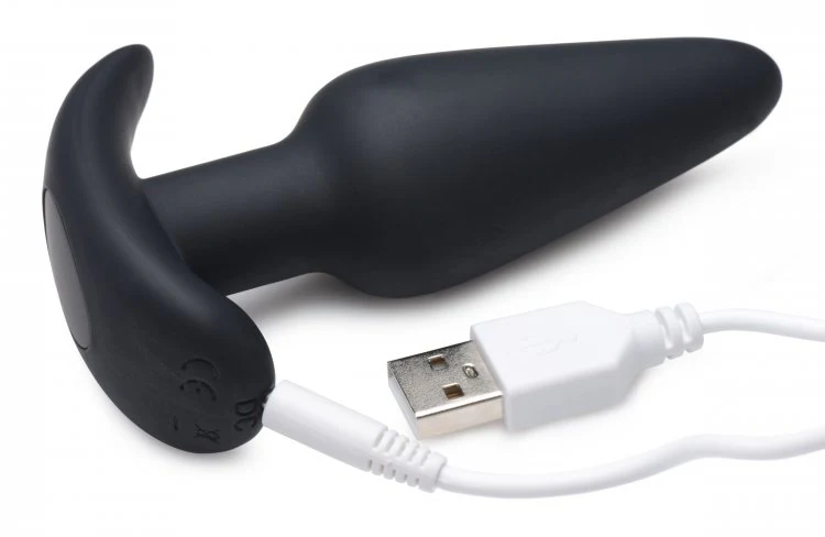 BANG Remote Control 21X Vibrating Silicone Butt Plug - Black - Image 4