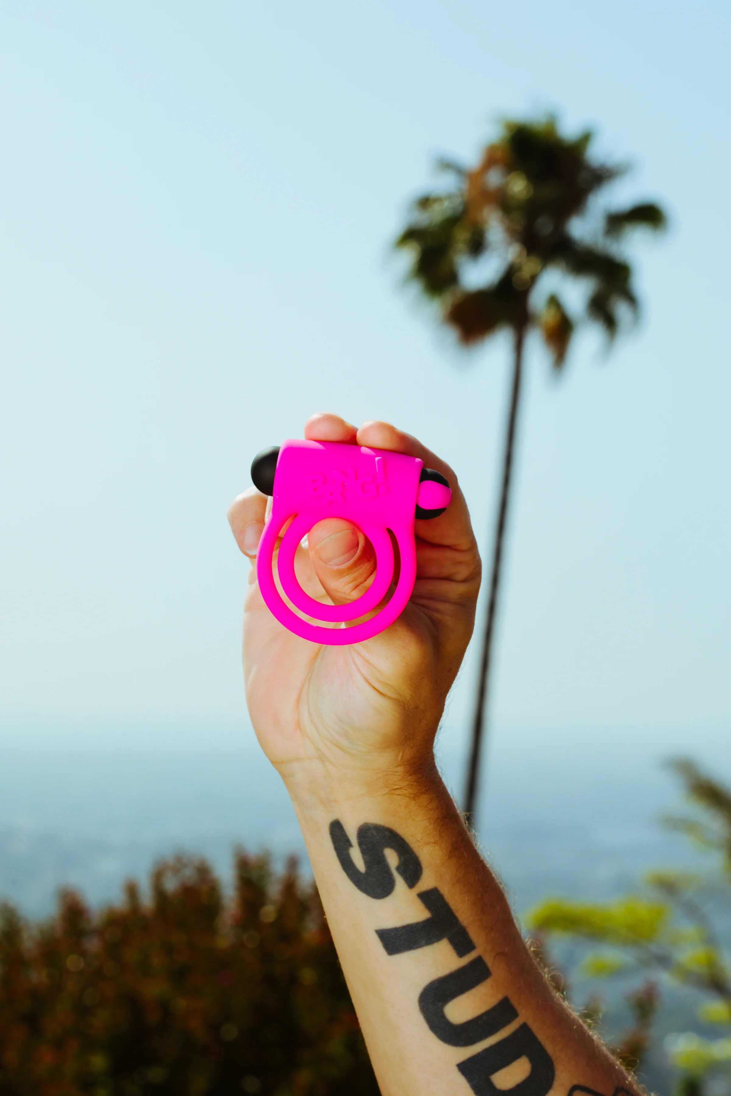 BANG Remote Control 28X Vibrating Cock Ring & Bullet - Pink - Image 10