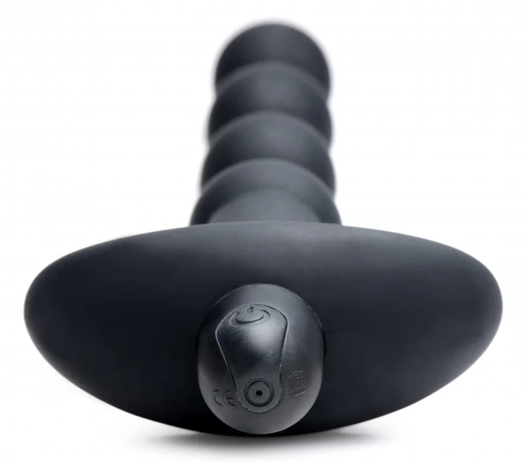BANG Remote Control Vibrating Silicone Anal Beads - Black - Image 3