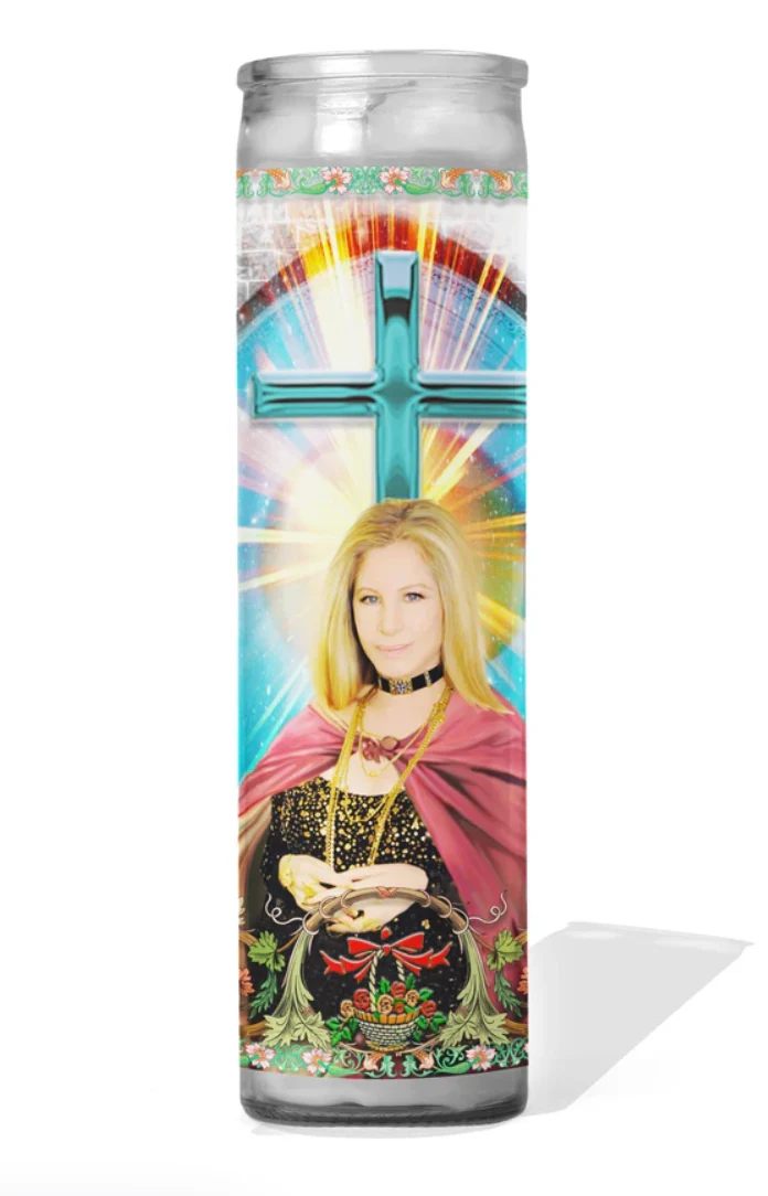 Barbara Streisand Celebrity Prayer Candle - Image 2