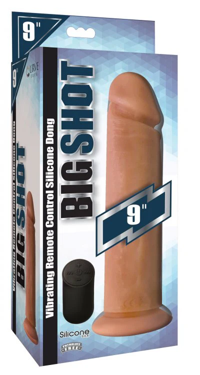 Big Shot Vibrating Silicone Dildo - 9 Inch - Image 3