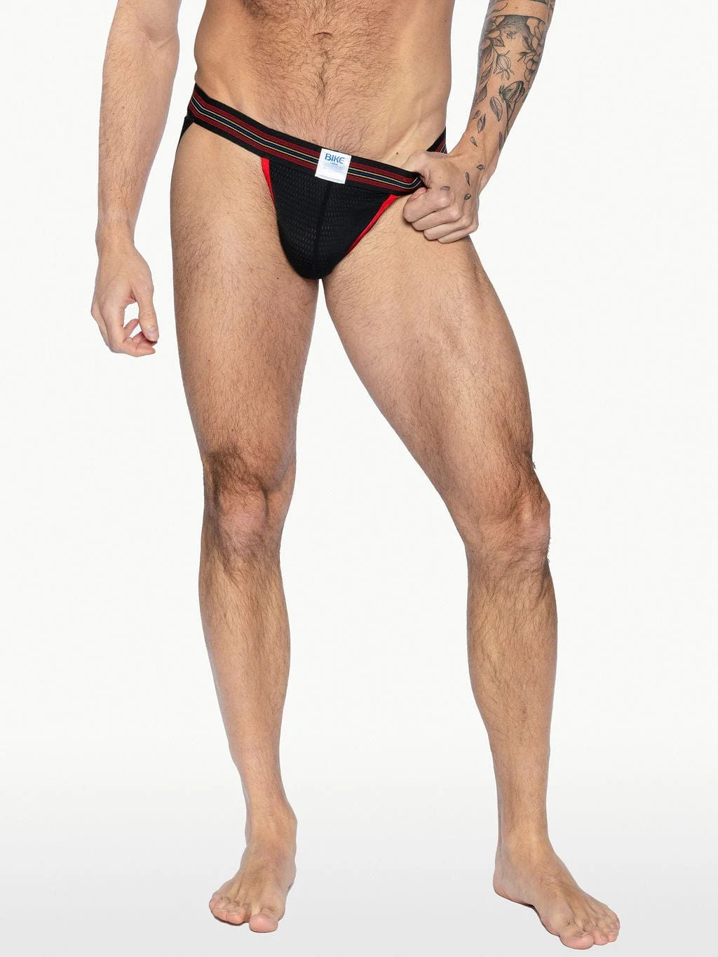 BIKE ATHLETIC Mesh Jockstrap - Black - Image 3