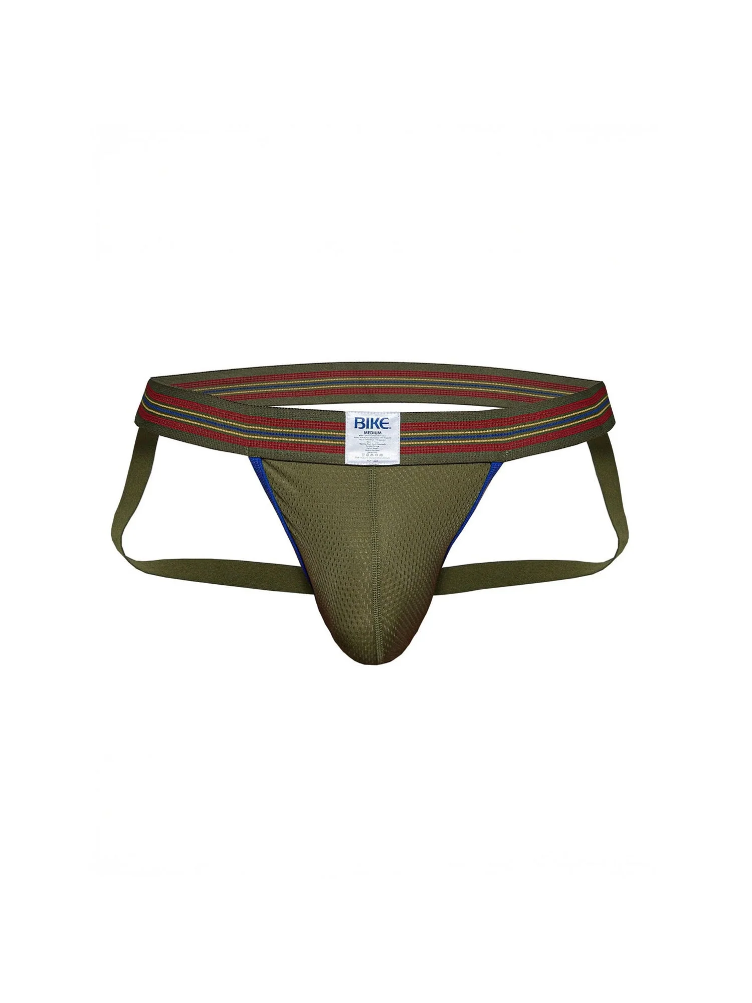 BIKE ATHLETIC Mesh Jockstrap - Olive - Image 2