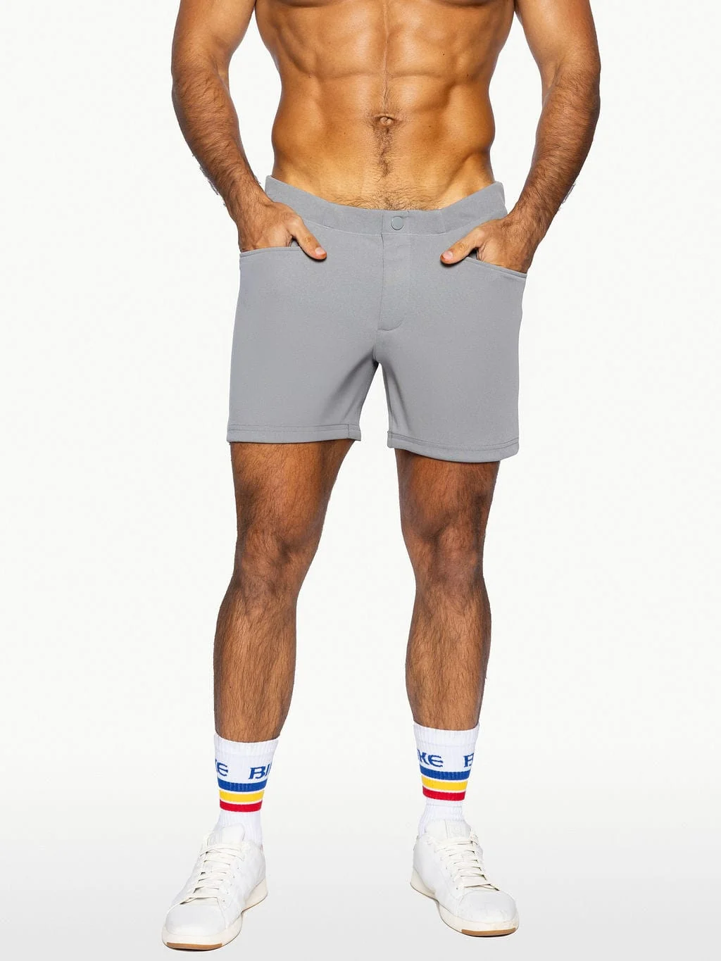 BIKE Coaches Short 5" Inseam - Grey - Image 2