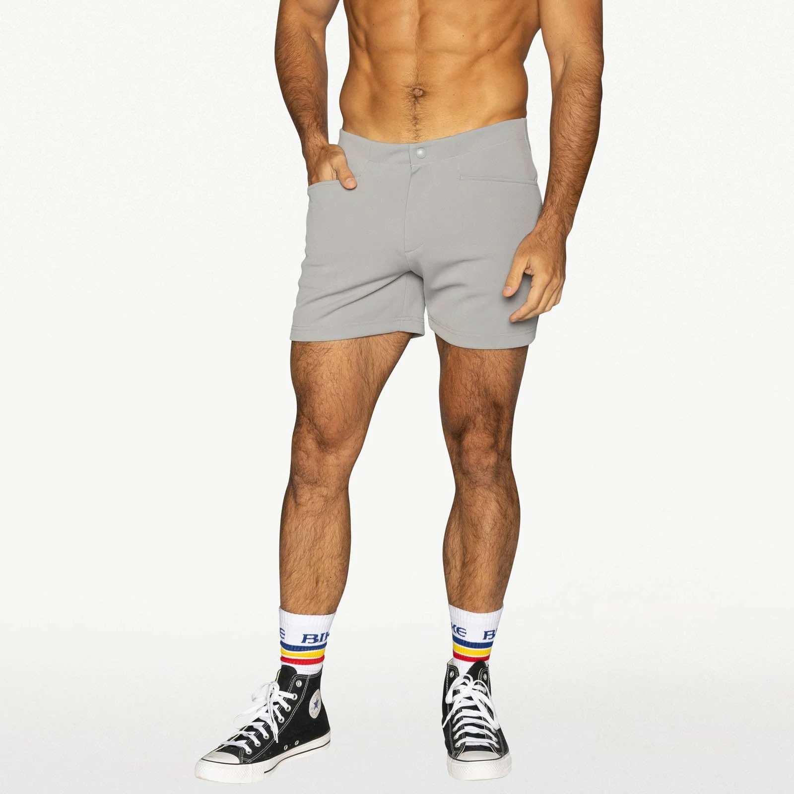 BIKE Coaches Short 5" Inseam - Grey - Image 7