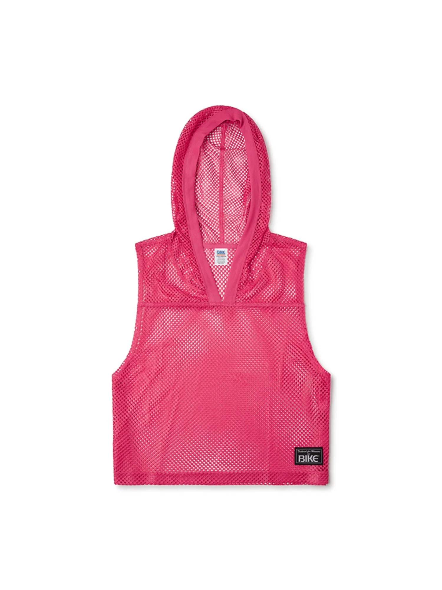 BIKE Hooded Sleeveless Practice Jersey - Hot Pink - Image 2