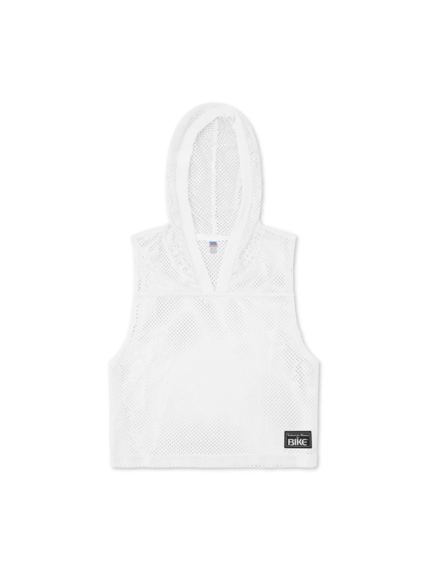 BIKE Hooded Sleeveless Practice Jersey - White - Image 2
