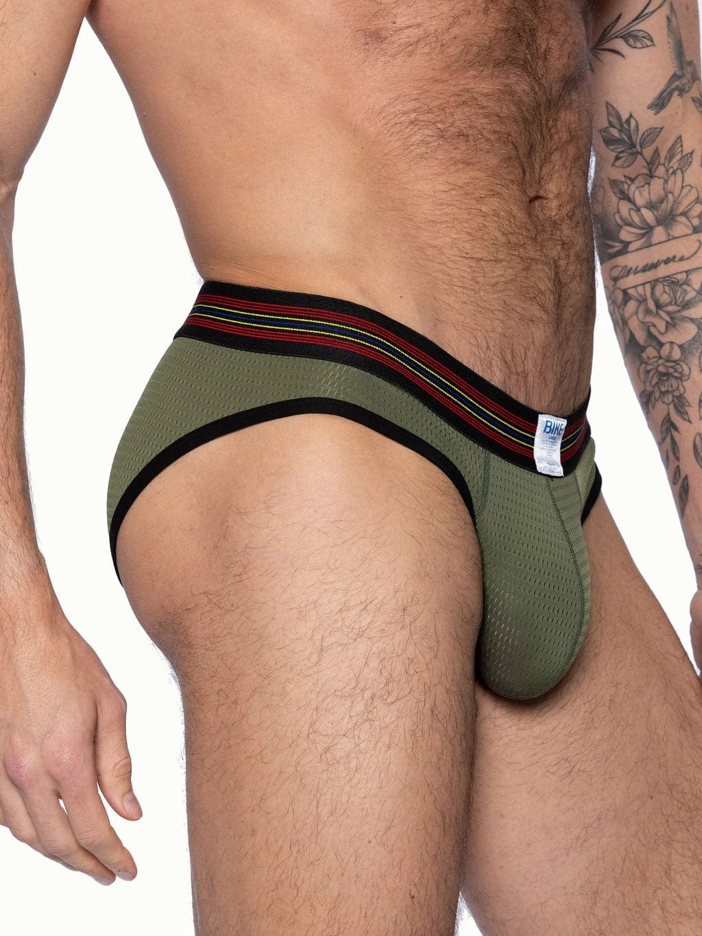 BIKE Mesh Brief - Olive - Image 4