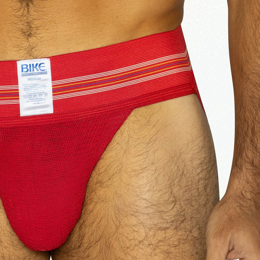 BIKE Original #10 Jockstrap in RED - Image 5