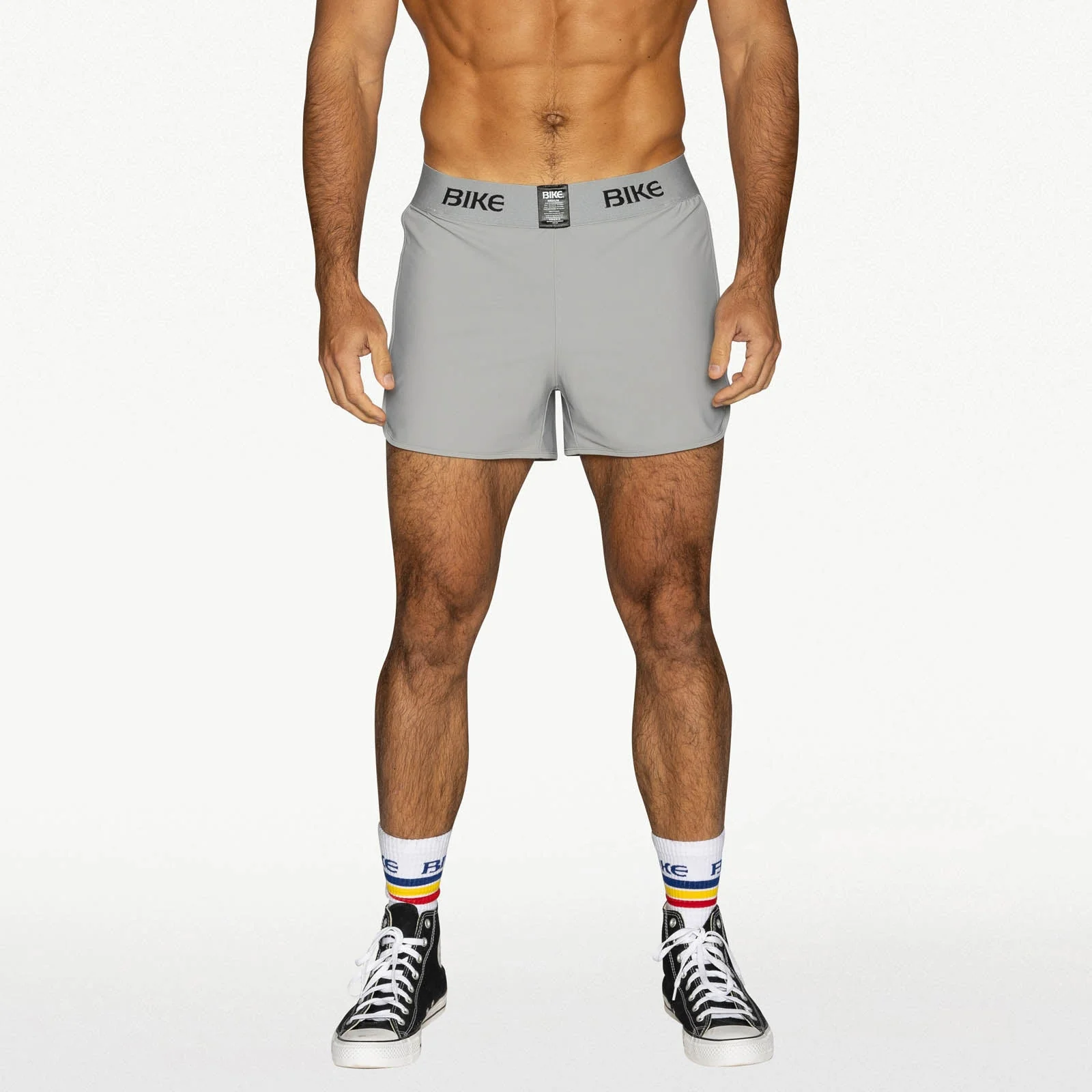 BIKE Peek-A-Boo Jock Short - Gray - Image 2