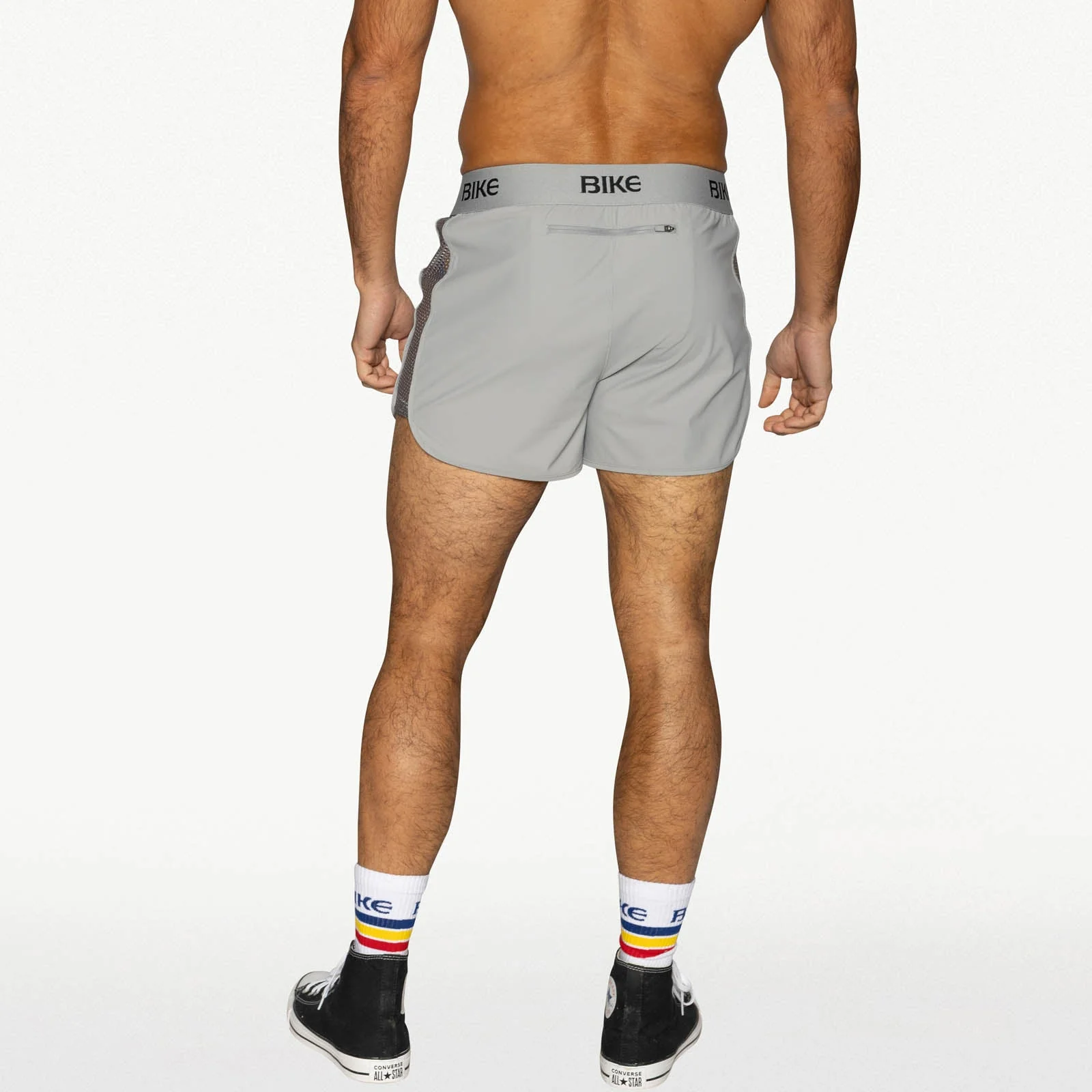 BIKE Peek-A-Boo Jock Short - Gray - Image 7