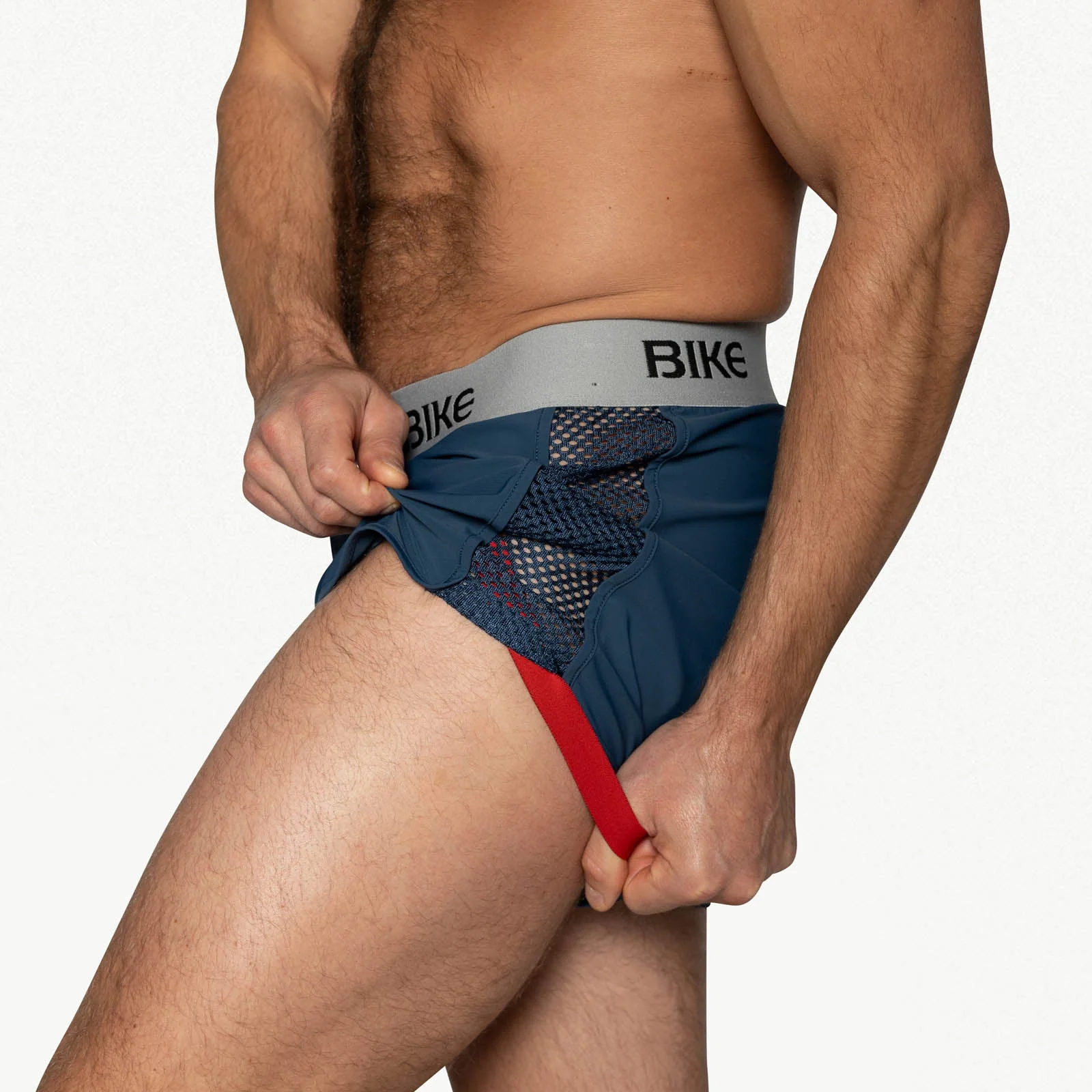 BIKE Peek-A-Boo Jock Short - Navy - Image 4