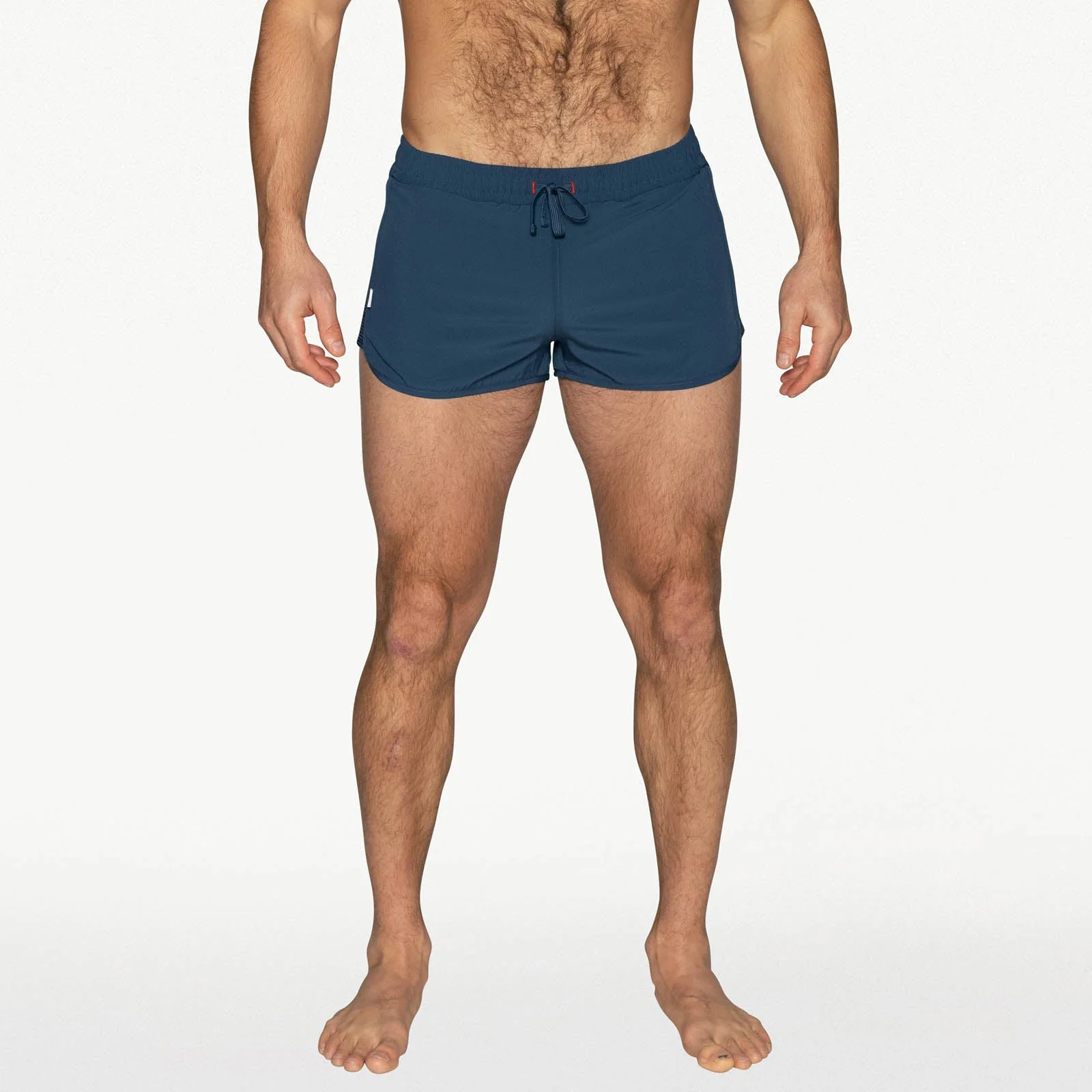BIKE Peek-a-boo Jock Swim Trunk - Navy - Image 3