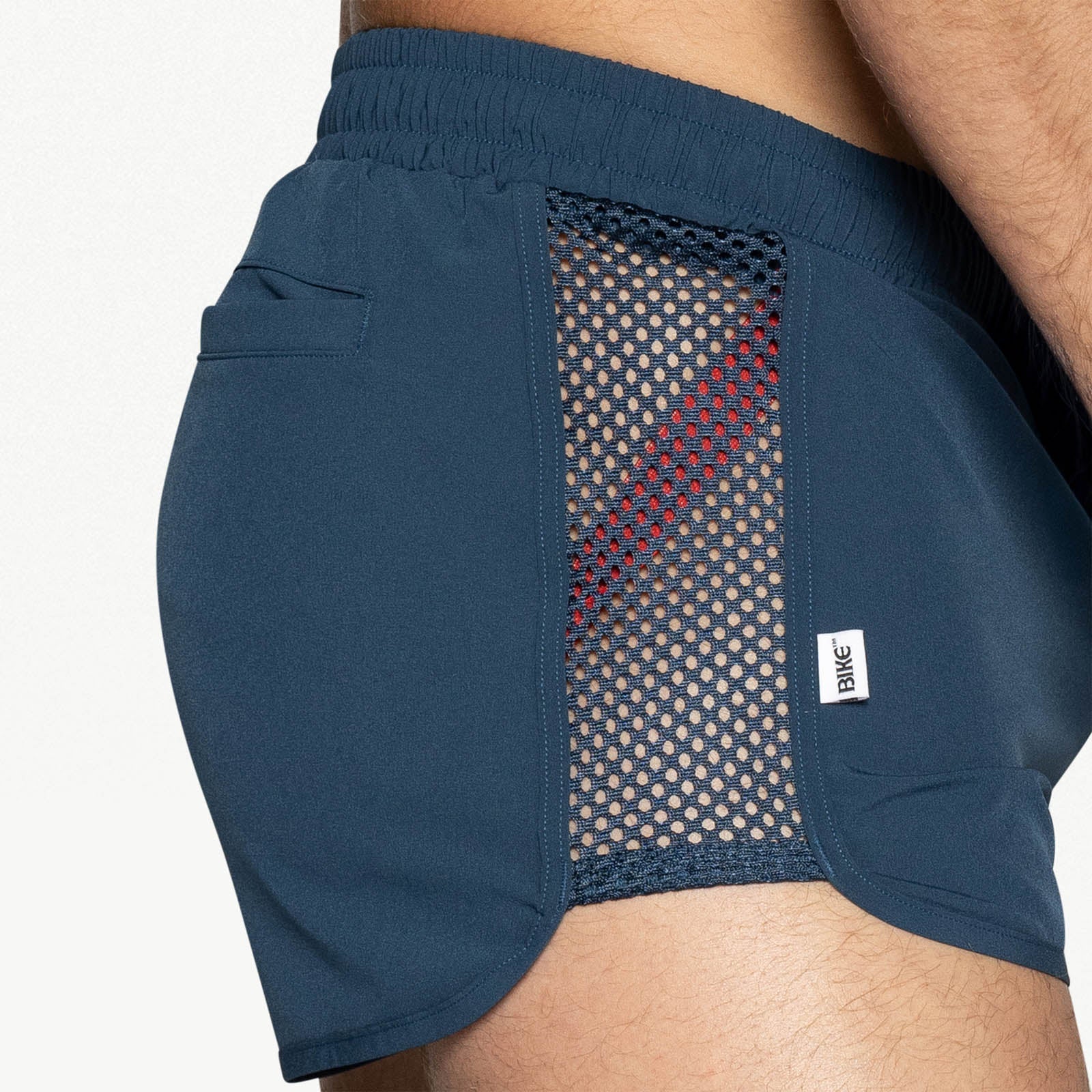 BIKE Peek-a-boo Jock Swim Trunk - Navy - Image 4