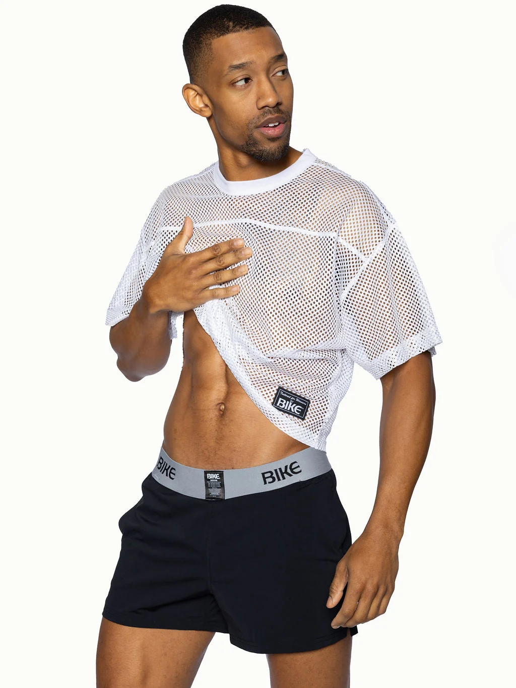 BIKE Short Sleeve Practice Jersey - White - Image 4