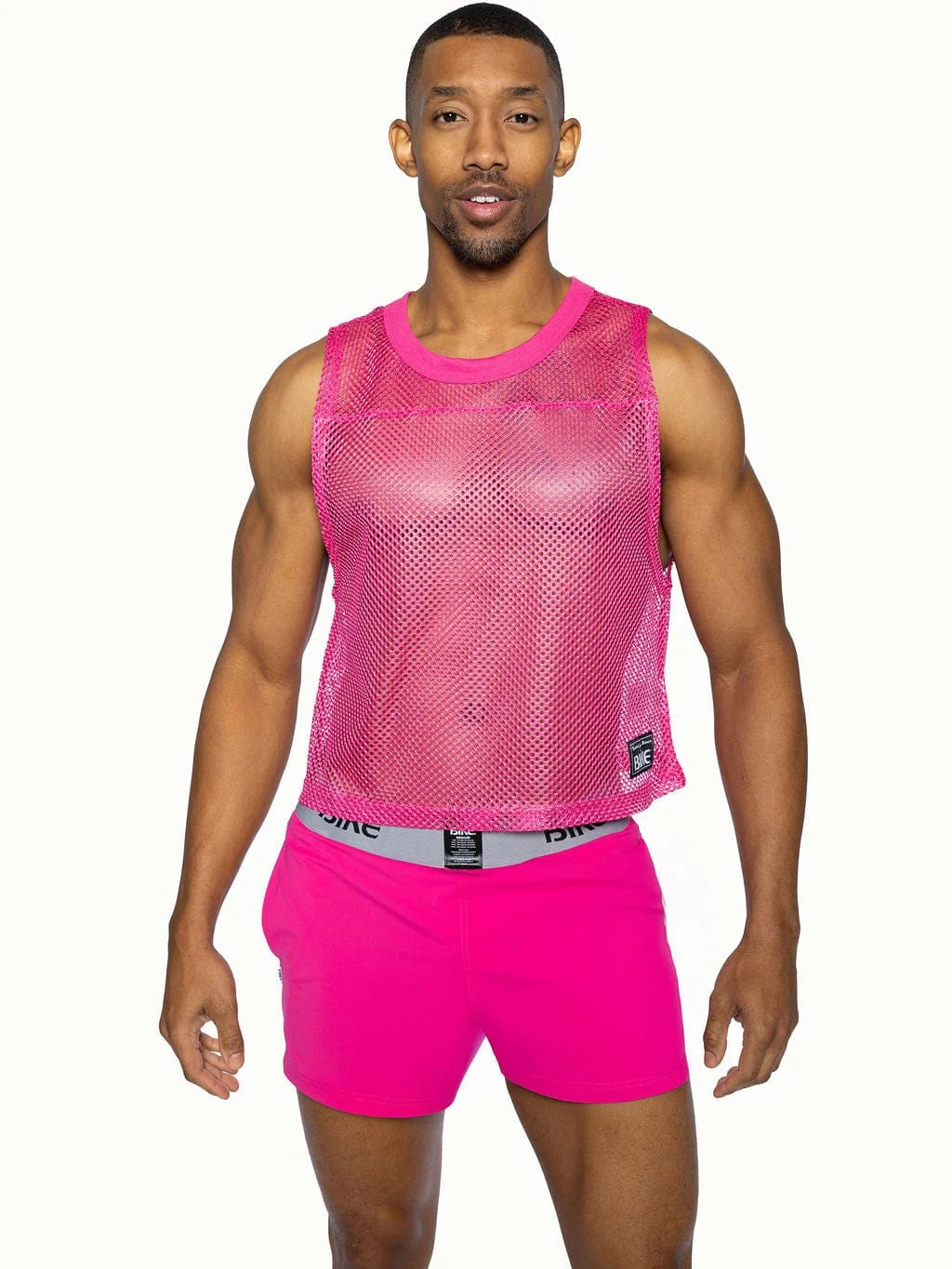 BIKE Short Sleeveless Practice Jersey - Pink - Image 3