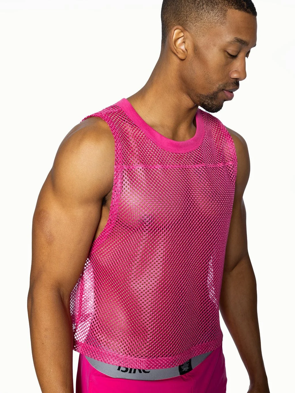 BIKE Short Sleeveless Practice Jersey - Pink - Image 4