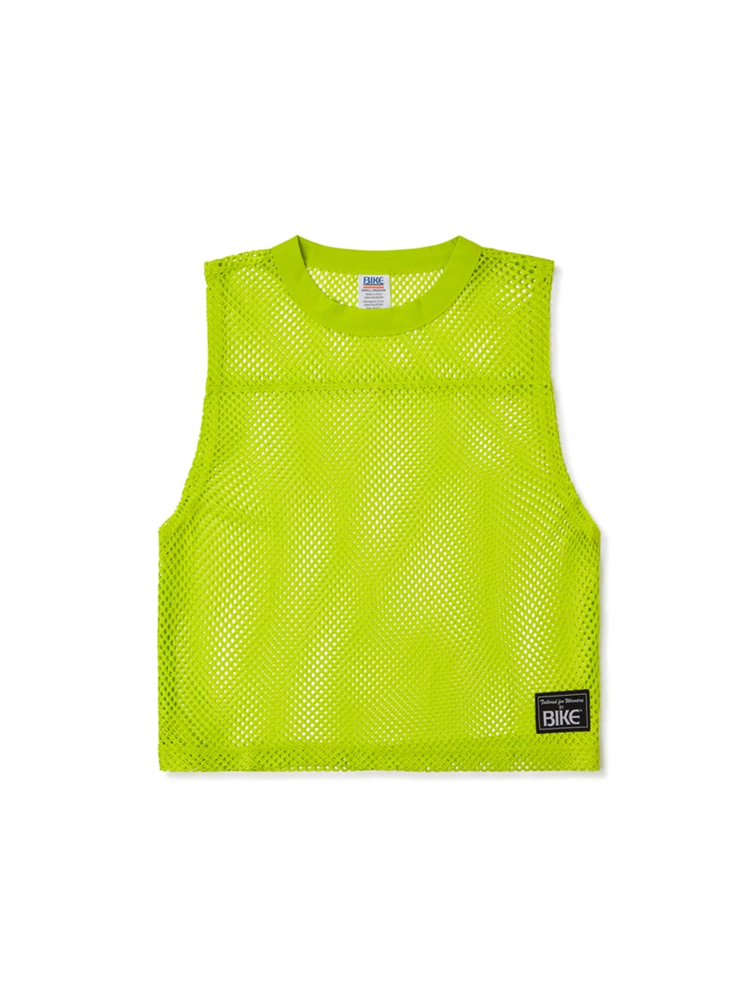 BIKE Short Sleeveless Practice Jersey - Acid Lime - Image 2