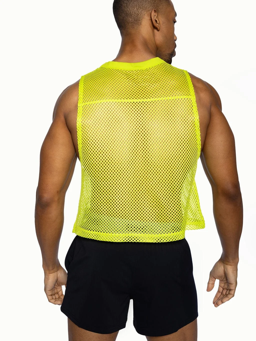 BIKE Short Sleeveless Practice Jersey - Acid Lime - Image 6