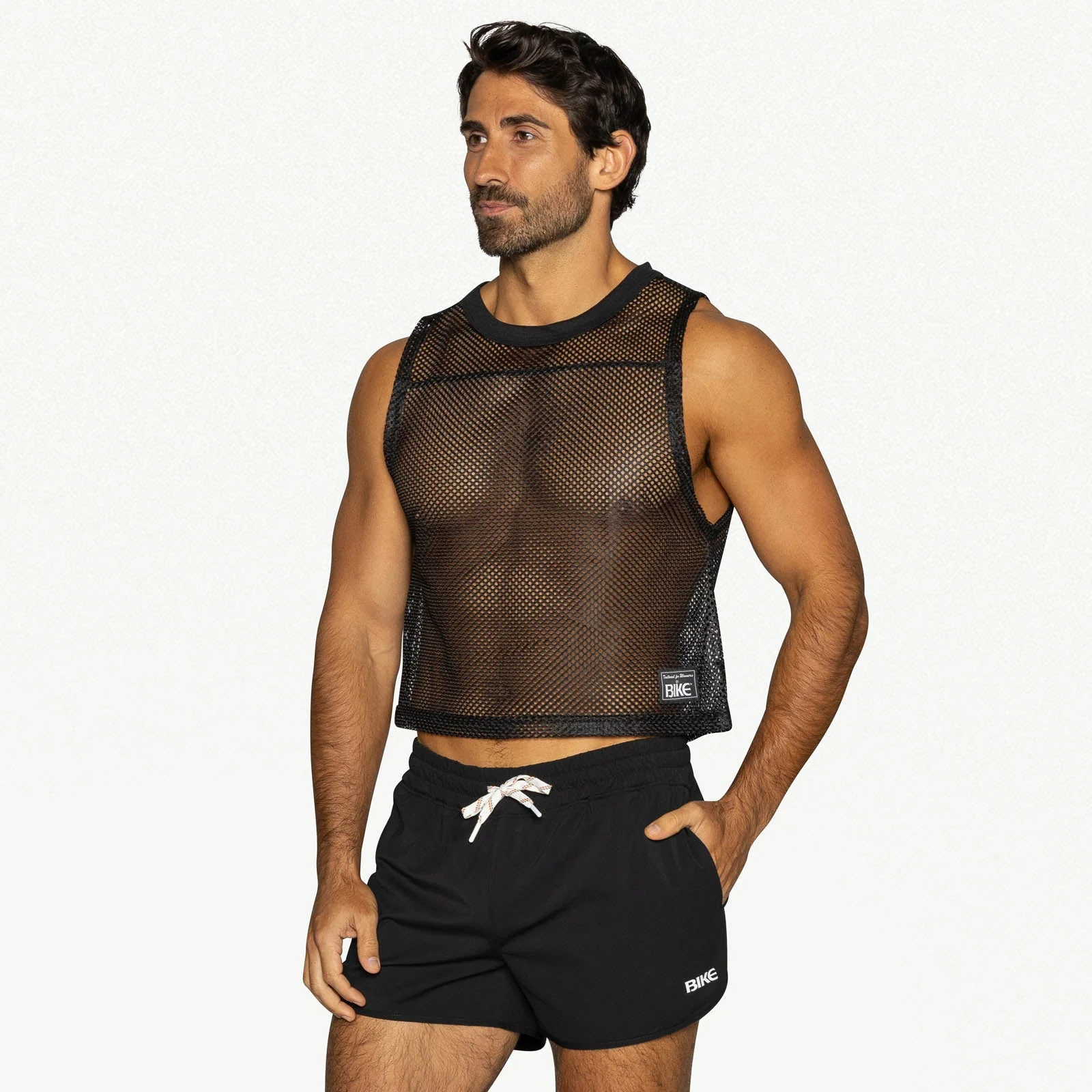 BIKE Short Sleeveless Practice Jersey - Black - Image 5