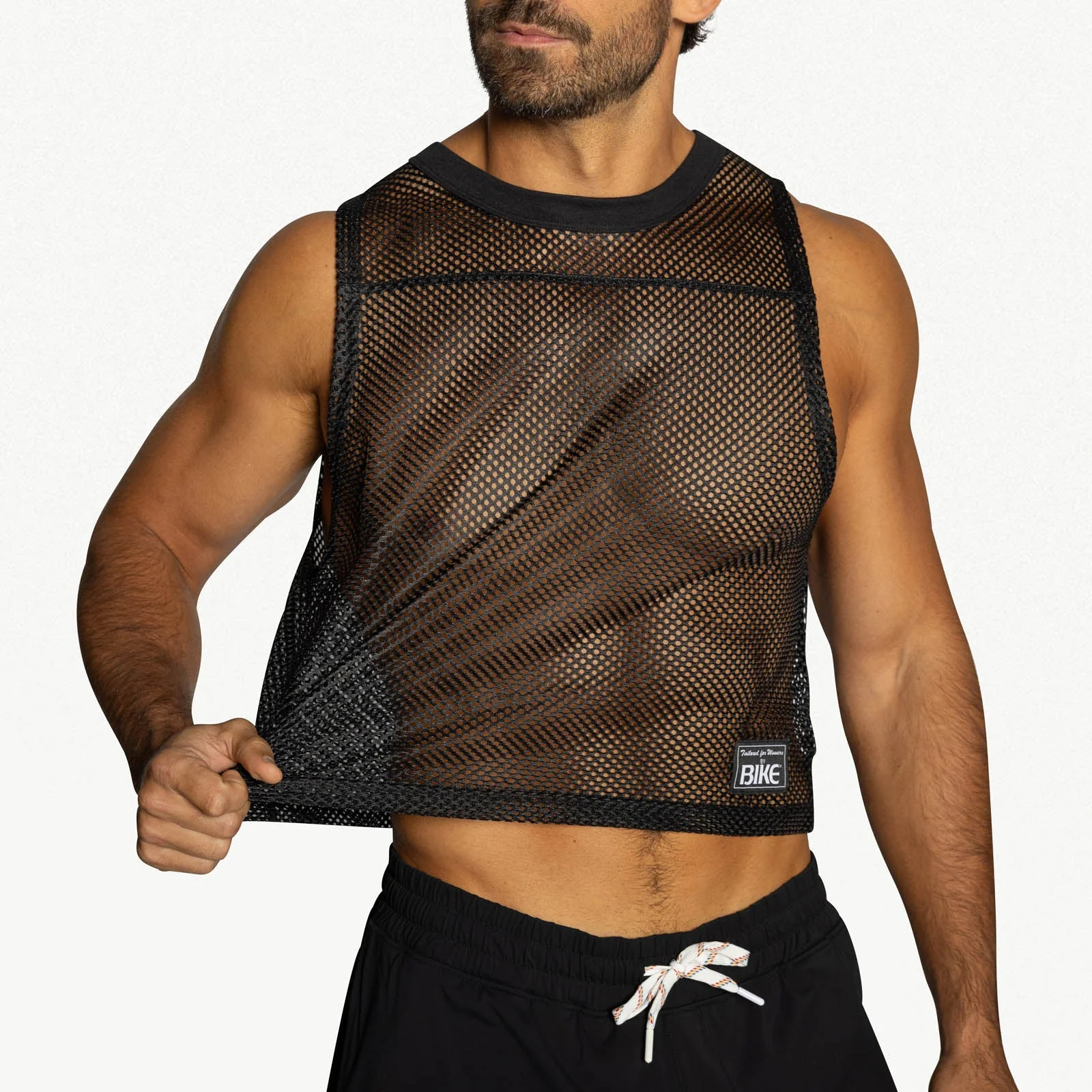 BIKE Short Sleeveless Practice Jersey - Black - Image 6