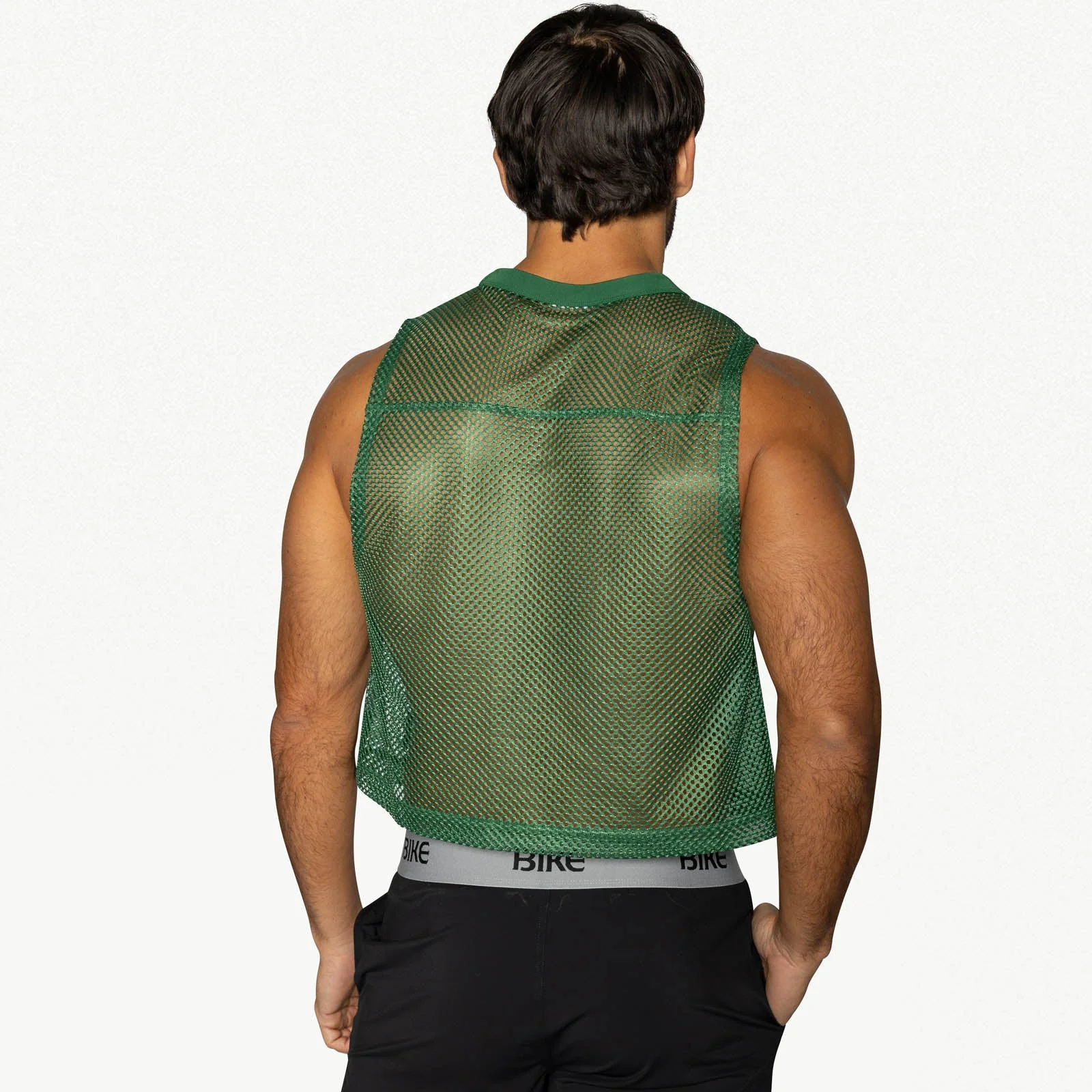 BIKE Short Sleeveless Practice Jersey - Green - Image 6