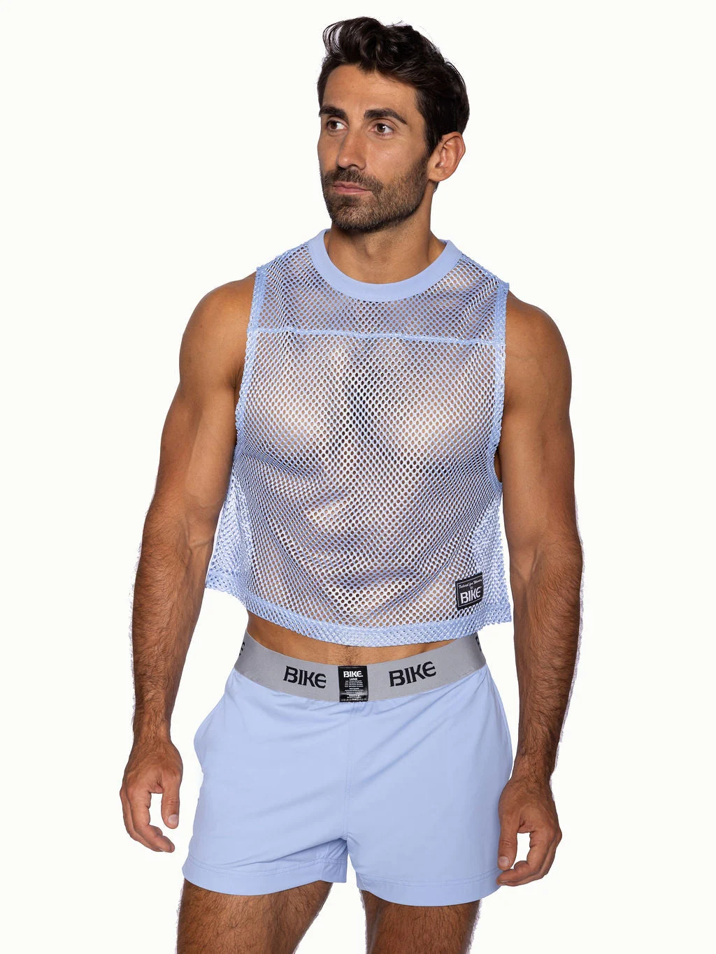BIKE Short Sleeveless Practice Jersey - Ice Blue - Image 3