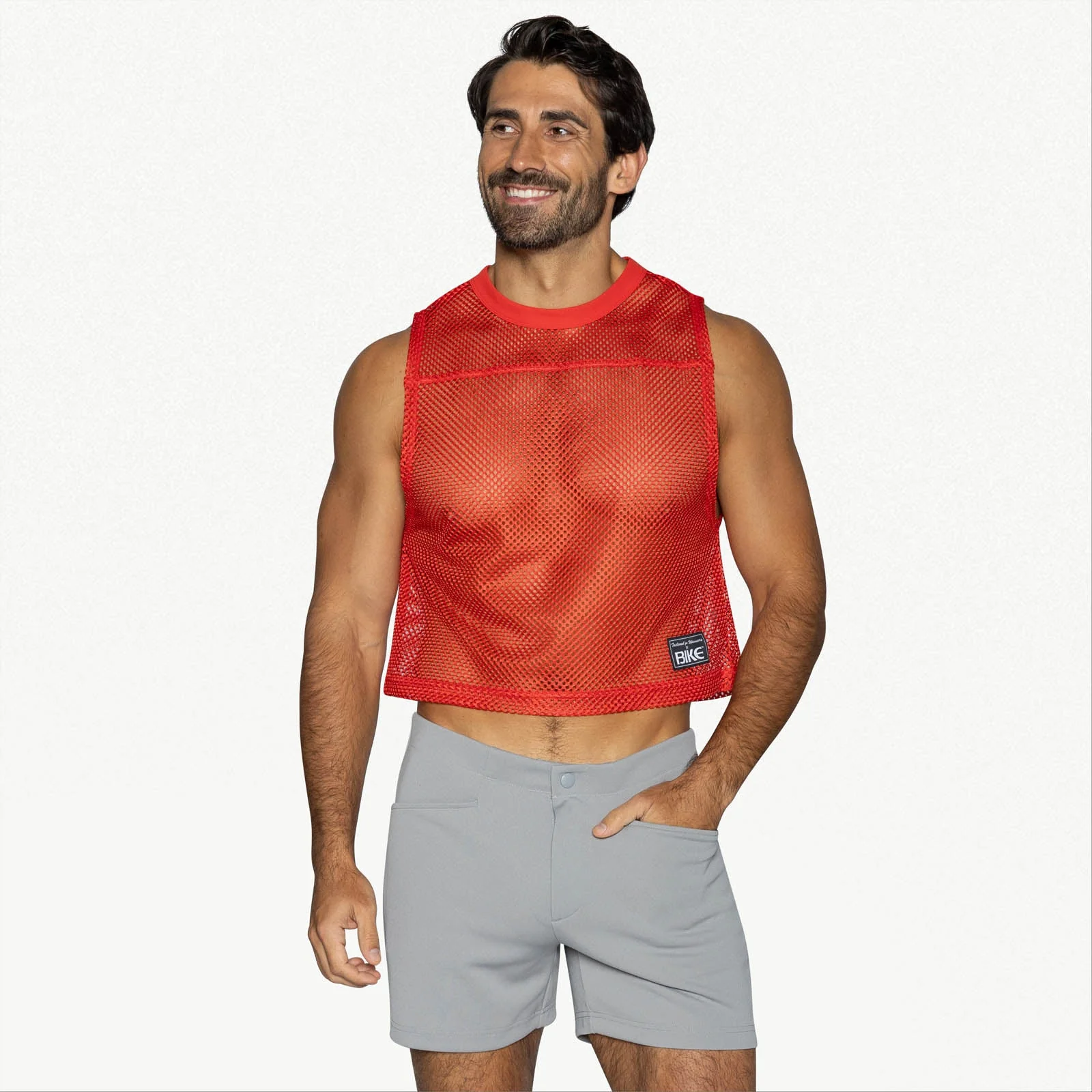 BIKE Short Sleeveless Practice Jersey - Red - Image 3