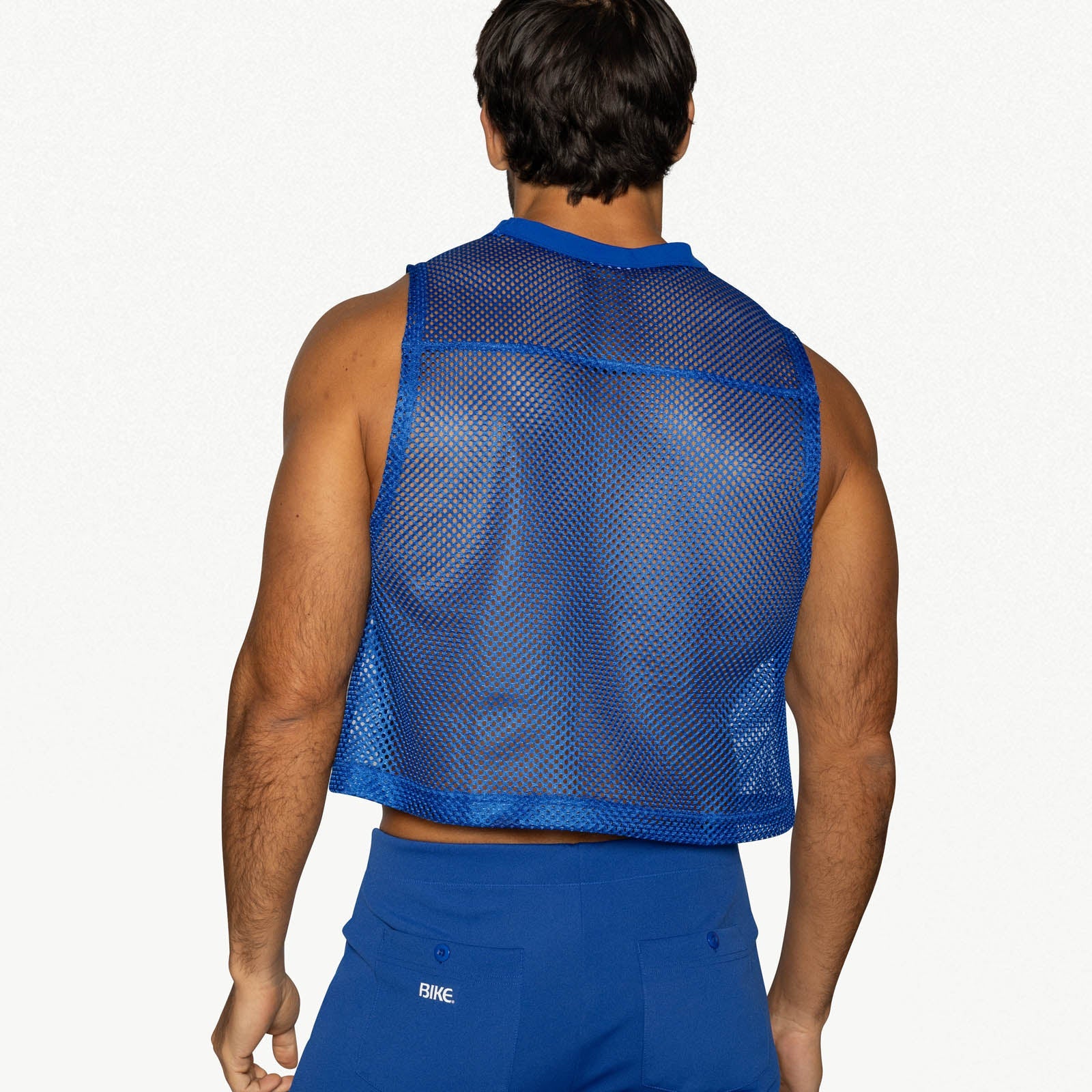 BIKE Short Sleeveless Practice Jersey - Royal - Image 5