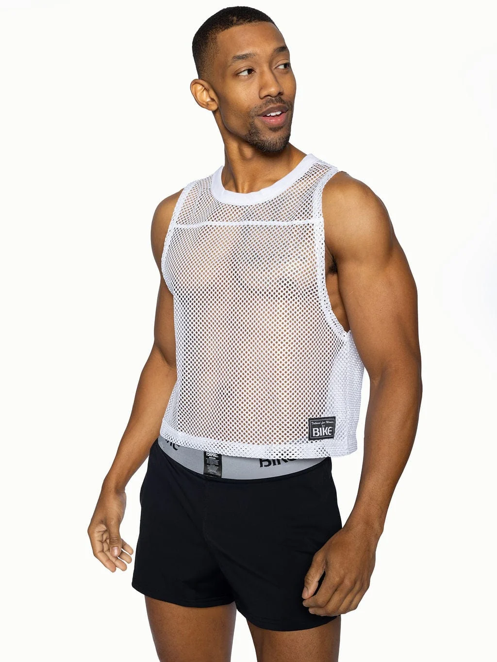 BIKE Short Sleeveless Practice Jersey - White - Image 3
