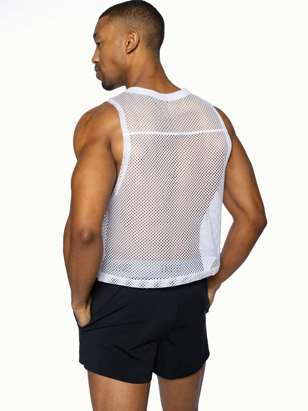 BIKE Short Sleeveless Practice Jersey - White - Image 6