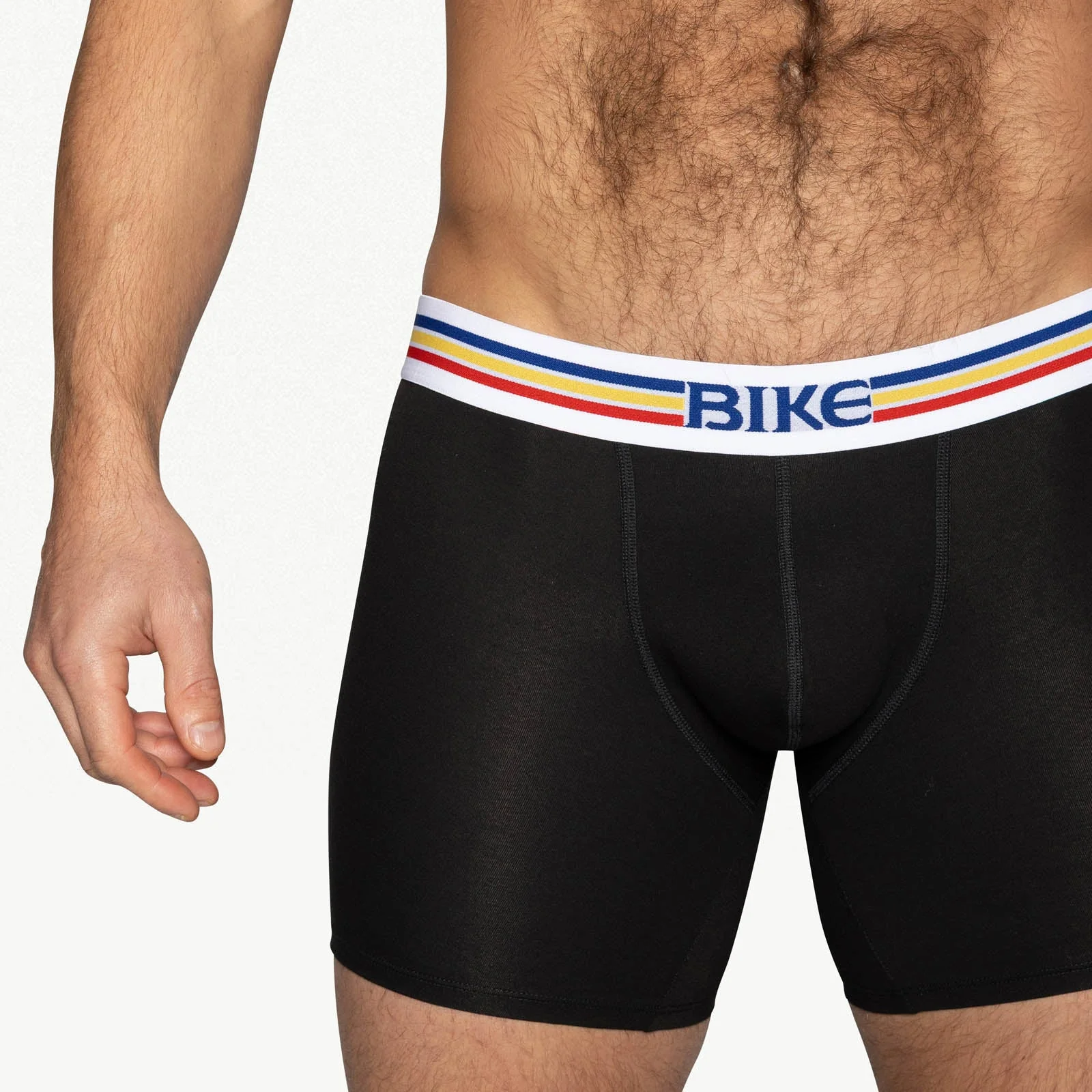 BIKE Stretch Cotton Boxer Brief - Black - Image 4
